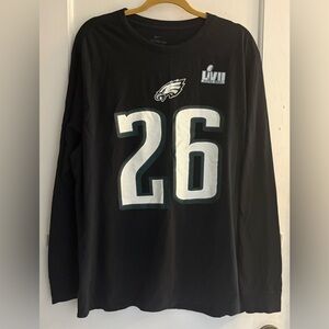 Nike NFL Philadelphia Eagles Miles Sanders #26 Longsleeve T Shirt Size XXL